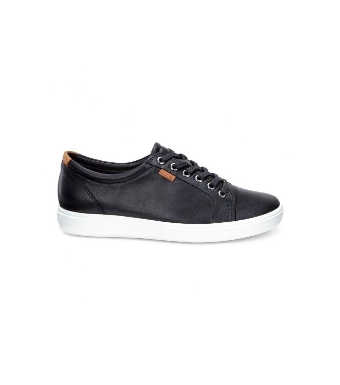 ECCO Soft 7 black  ECCO 43000301001, sneakers / veterschoenen Direct leverbaar uit de webshop