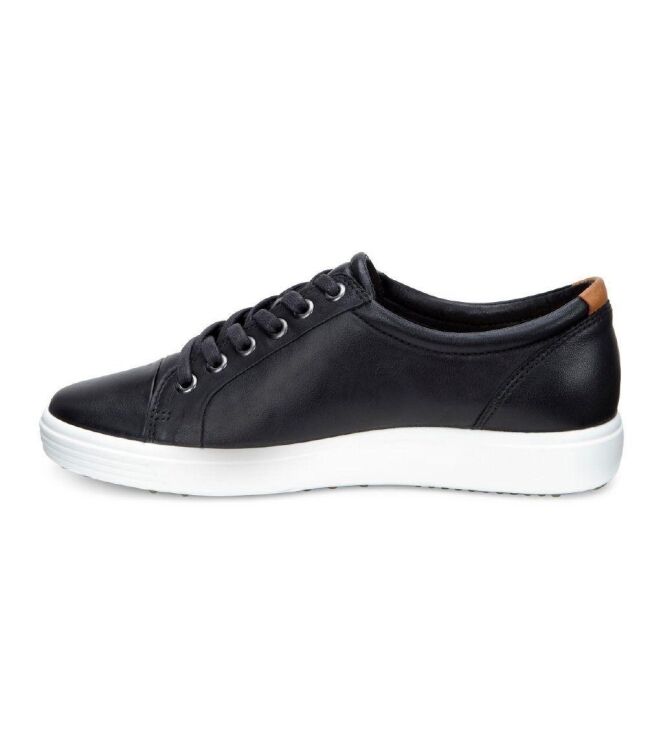 ECCO Soft 7 black  ECCO 43000301001, sneakers / veterschoenen Direct leverbaar uit de webshop