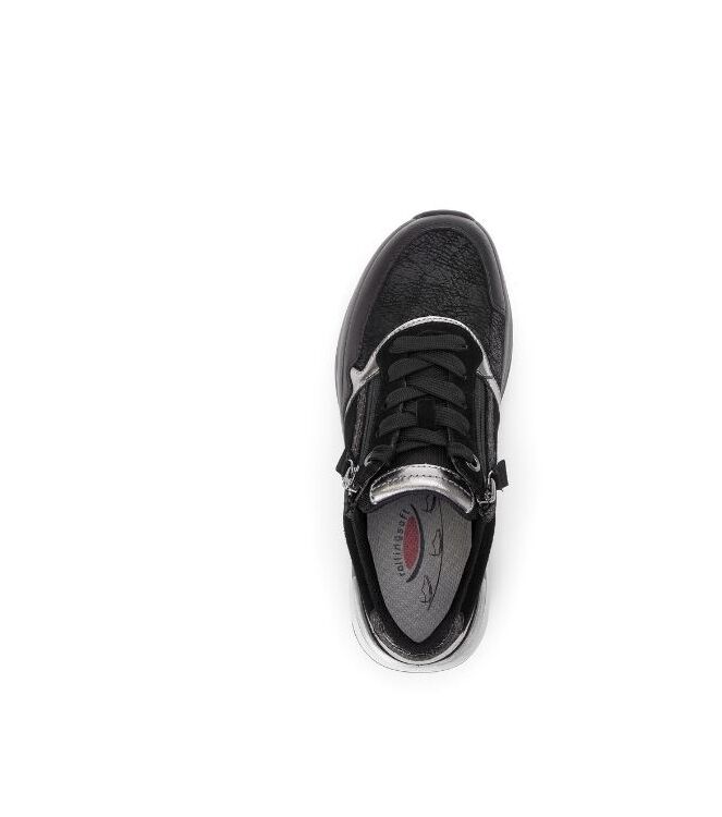 Gabor Rollingsoft 76.847-67 schwarz kombi  Gabor Rollingsoft 76.847-67, sneakers / veterschoenen Direct leverbaar uit de webshop
