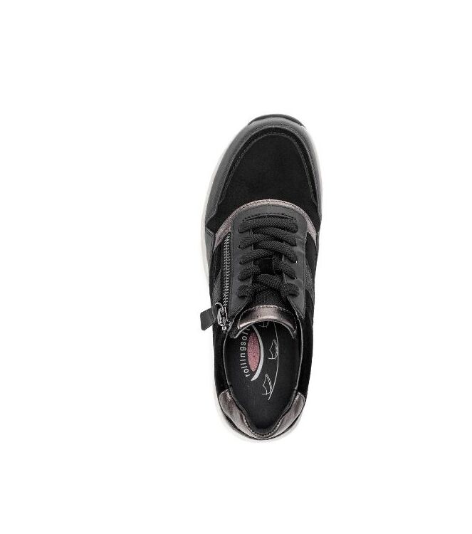 Gabor Rollingsoft 76.957-37 schwarz kombi  Gabor Rollingsoft 76.957-37, sneakers / veterschoenen Direct leverbaar uit de webshop