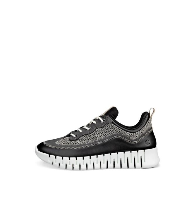 ECCO Gruuv W black  ECCO 21834361399, sneakers / veterschoenen Direct leverbaar uit de webshop