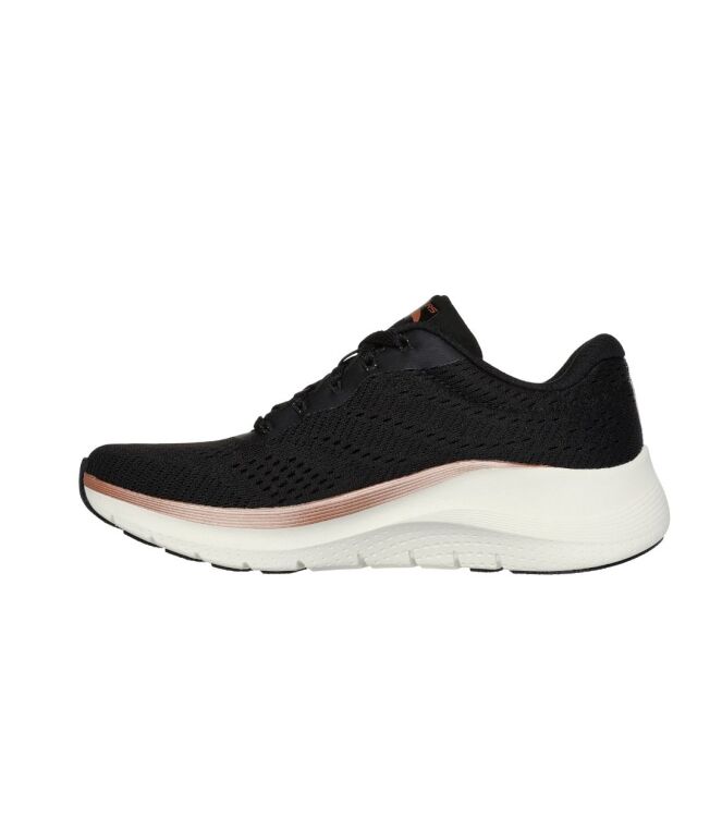 Skechers Arch Fit 2.0-Glow black/roos goud Skechers 150067-BKRG, sneakers / veterschoenen Direct leverbaar uit de webshop