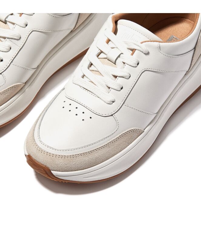 FitFlop F-Mode Flatform Sneakers urban white  FitFlop FR1-194, sneakers / veterschoenen Direct leverbaar uit de webshop