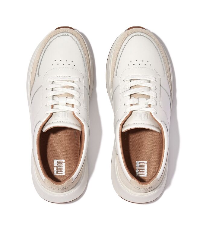 FitFlop F-Mode Flatform Sneakers urban white  FitFlop FR1-194, sneakers / veterschoenen Direct leverbaar uit de webshop