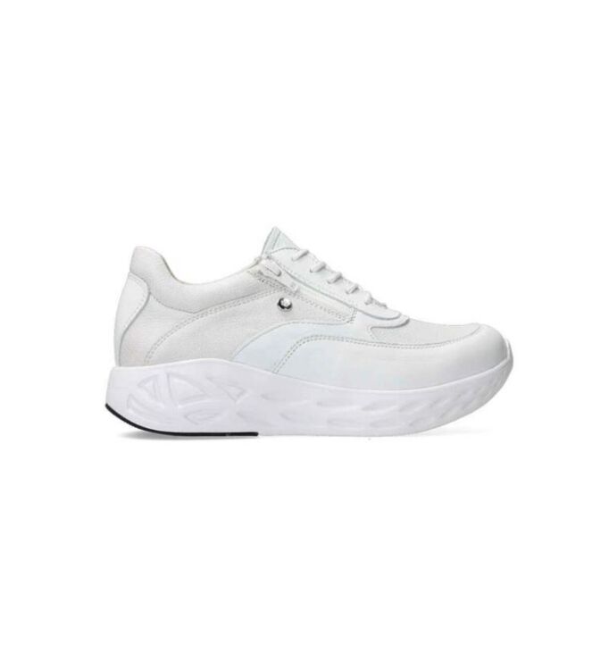 Wolky Vitality S2F stretch & Leather white  Wolky 0570390-111, sneakers / veterschoenen Direct leverbaar uit de webshop