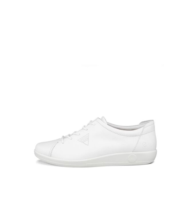 ECCO Soft 2.0 white  ECCO 20658301007, sneakers / veterschoenen Direct leverbaar uit de webshop