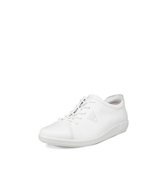 ECCO Soft 2.0 white  ECCO 20658301007, sneakers / veterschoenen Direct leverbaar uit de webshop