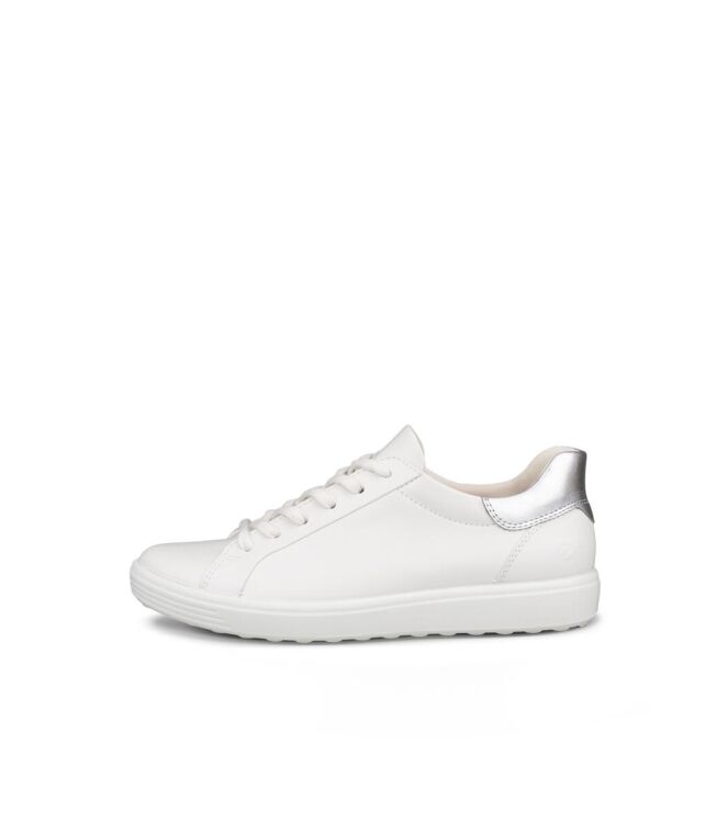 ECCO Soft 7 W white  ECCO 47084361144, sneakers / veterschoenen Direct leverbaar uit de webshop