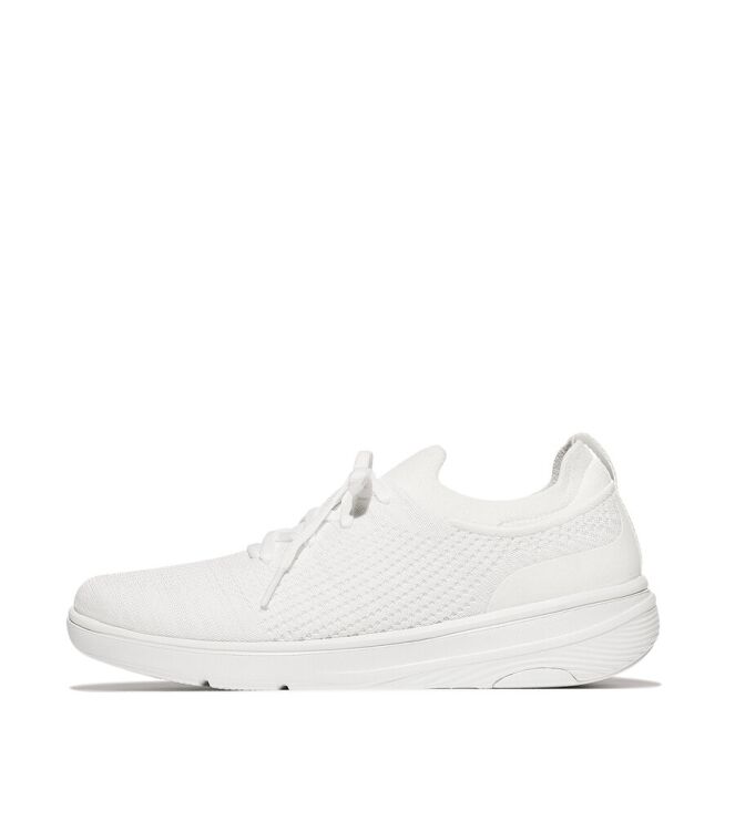 FitFlop Super-Q Knit Slip-On Laced urban white FitFlop JH9-194, sneakers / veterschoenen Direct leverbaar uit de webshop