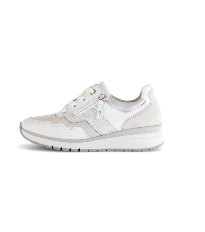 Gabor 66.306-61 weiss  Gabor 66.306-61, sneakers / veterschoenen Direct leverbaar uit de webshop