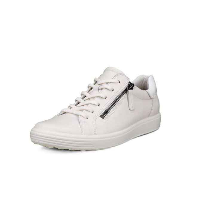 ECCO Soft 7 white ECCO 49055350696, sneakers / veterschoenen Direct leverbaar uit de webshop