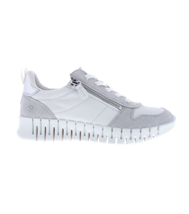 ECCO Gruuv W dual fit shadow white ECCO 21835361534, sneakers / veterschoenen Direct leverbaar uit de webshop