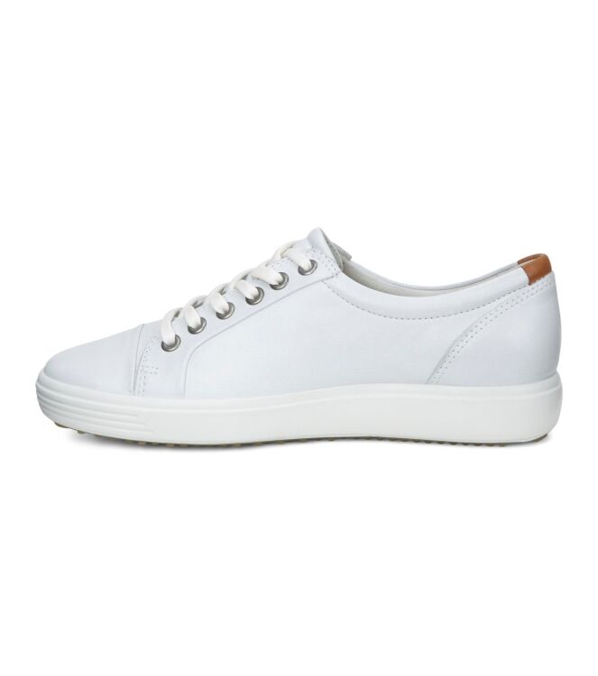 ECCO Soft 7 Ladies white  ECCO 43000301007, sneakers / veterschoenen Direct leverbaar uit de webshop