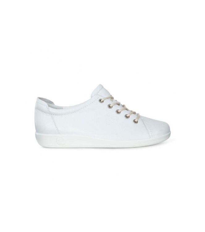 ECCO Soft 2.0 white  ECCO 20650301007, sneakers / veterschoenen Direct leverbaar uit de webshop