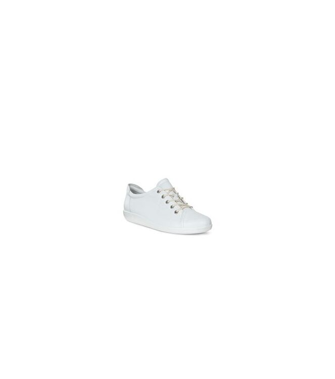 ECCO Soft 2.0 white  ECCO 20650301007, sneakers / veterschoenen Direct leverbaar uit de webshop