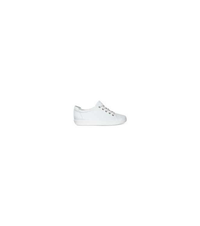 ECCO Soft 2.0 white  ECCO 20650301007, sneakers / veterschoenen Direct leverbaar uit de webshop