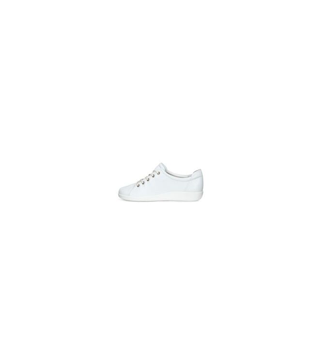 ECCO Soft 2.0 white  ECCO 20650301007, sneakers / veterschoenen Direct leverbaar uit de webshop