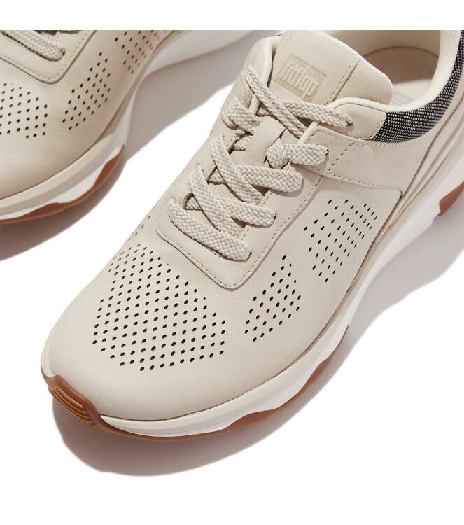 FitFlop Vitamin FFX - Nubuck/Cream cream FitFlop IC9-477, sneakers / veterschoenen Direct leverbaar uit de webshop