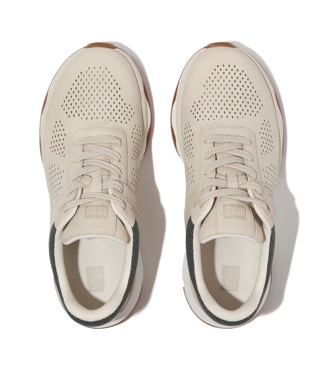 FitFlop Vitamin FFX - Nubuck/Cream cream FitFlop IC9-477, sneakers / veterschoenen Direct leverbaar uit de webshop