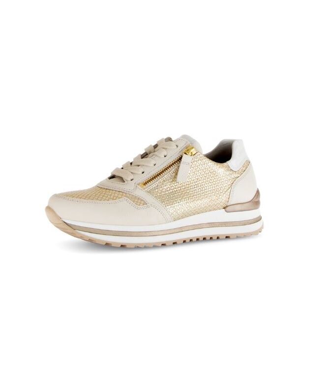Gabor 66.528-63 latte  Gabor 66.528-63, sneakers / veterschoenen Direct leverbaar uit de webshop