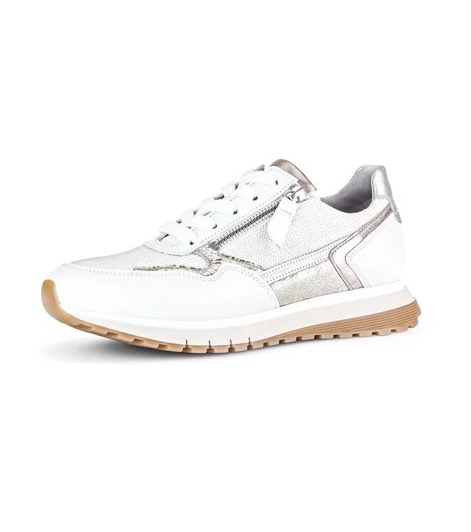 Gabor 86.378-62 weiss/silber Gabor 86.378-62, sneakers / veterschoenen Direct leverbaar uit de webshop