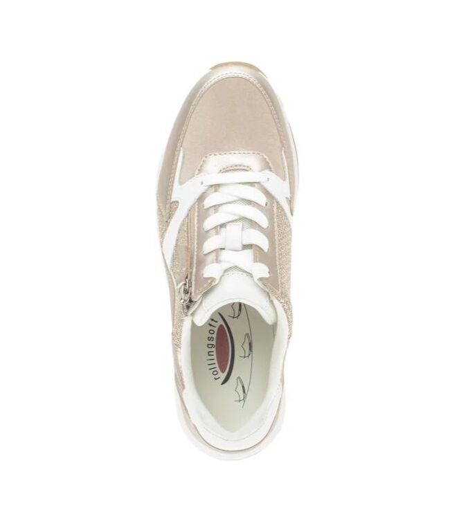 Gabor Rollingsoft 86.878-42 oasi/puder/white Gabor Rollingsoft 86.878-42, sneakers / veterschoenen Direct leverbaar uit de webshop