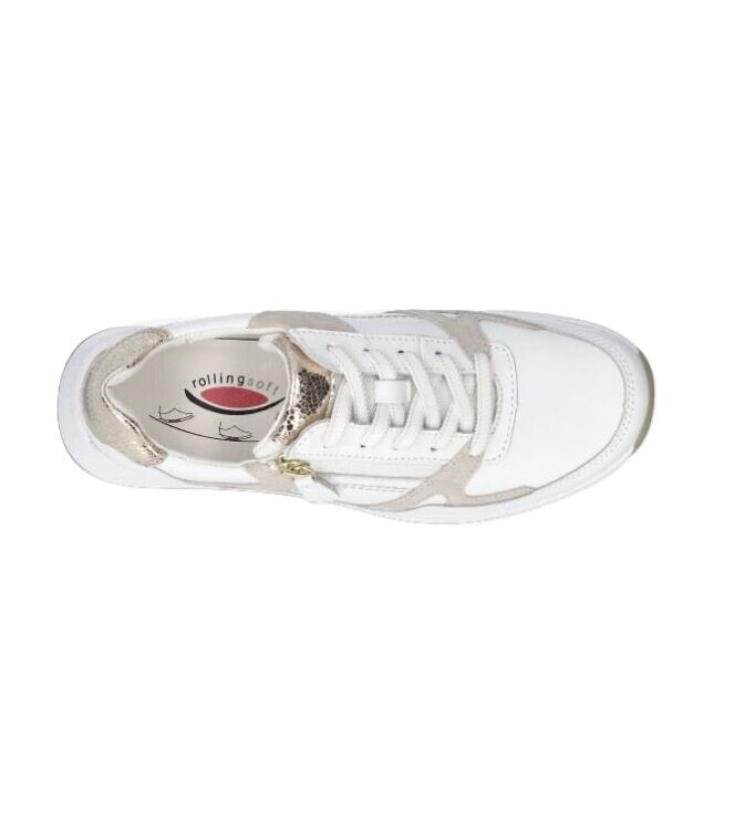 Gabor Rollingsoft 86.958-52 weiss/oasi/platino Gabor Rollingsoft 86.958-52, sneakers / veterschoenen Direct leverbaar uit de webshop