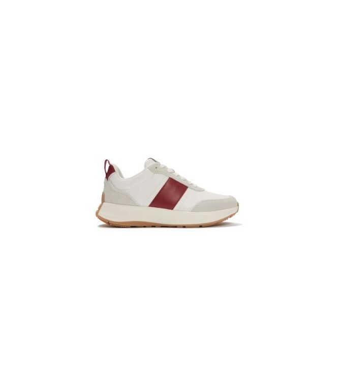 FitFlop F-Mode Flow Sneaker urban white - berry FitFlop HX7-D66, sneakers / veterschoenen Direct leverbaar uit de webshop
