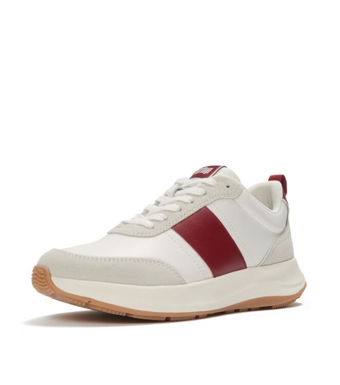 FitFlop F-Mode Flow Sneaker urban white - berry FitFlop HX7-D66, sneakers / veterschoenen Direct leverbaar uit de webshop