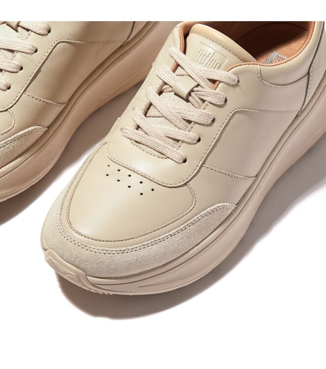 FitFlop F-Mode Flatform Sneakers stone beige  FitFlop FR1-A20, sneakers / veterschoenen Direct leverbaar uit de webshop