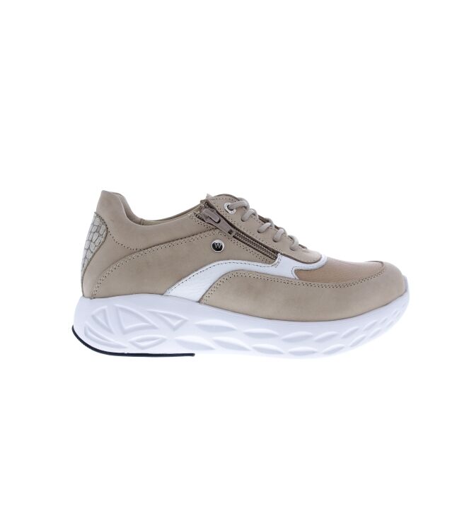 Wolky Vitality S2F stretch & Leather beige  Wolky 0570390-390, sneakers / veterschoenen Direct leverbaar uit de webshop