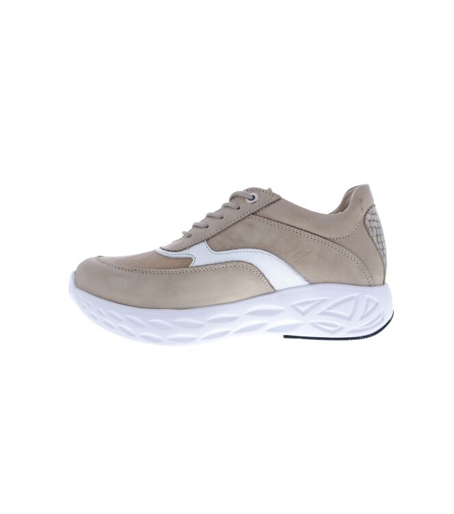 Wolky Vitality S2F stretch & Leather beige  Wolky 0570390-390, sneakers / veterschoenen Direct leverbaar uit de webshop