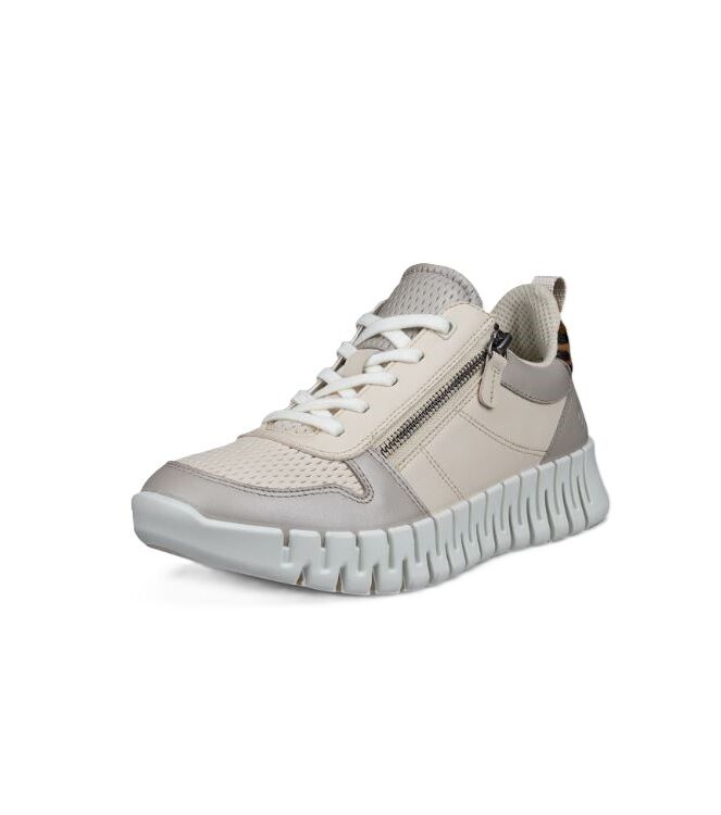 ECCO Gruuv W dual fit pure cashmere foil ECCO 21835361573, sneakers / veterschoenen Direct leverbaar uit de webshop