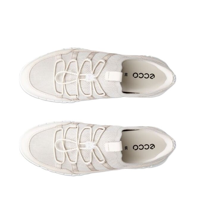 ECCO Gruuv Lite W limestone ECCO 24630361403, sneakers / veterschoenen Direct leverbaar uit de webshop