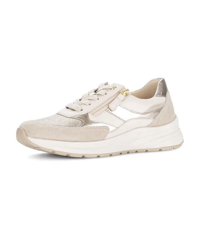 Gabor 86.597-34 oasi/creme/puder Gabor 86.597-34, sneakers / veterschoenen Direct leverbaar uit de webshop