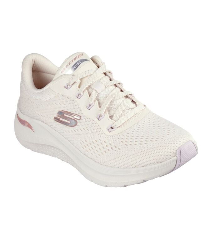 Skechers Arch Fit 2.0 natuurlijk/multi Skechers 150051-NTMT, sneakers / veterschoenen Direct leverbaar uit de webshop