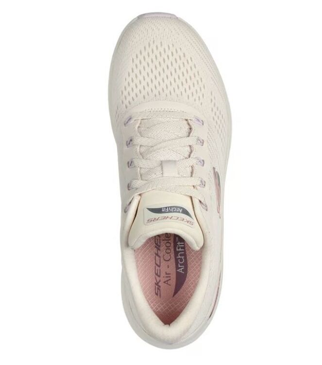 Skechers Arch Fit 2.0 natuurlijk/multi Skechers 150051-NTMT, sneakers / veterschoenen Direct leverbaar uit de webshop