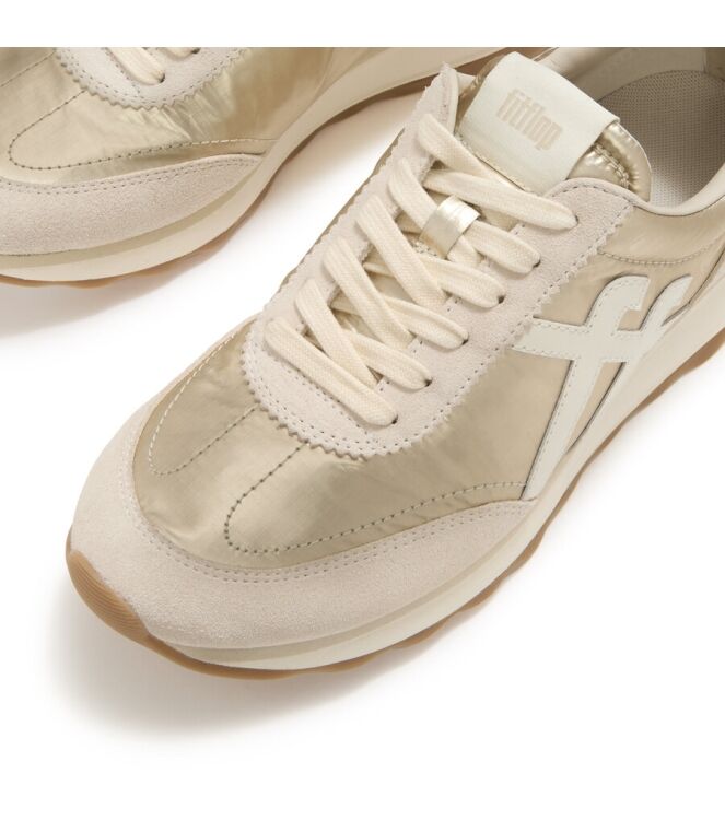 FitFlop Retro-Q platino FitFlop A5Q-675, sneakers / veterschoenen Direct leverbaar uit de webshop