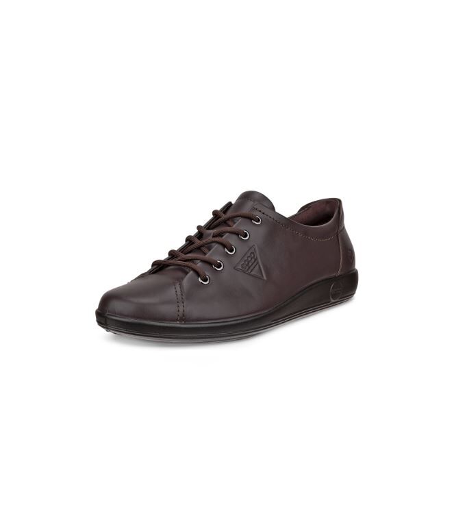 ECCO Soft 2.0 mocha  ECCO 20650301178, sneakers / veterschoenen Direct leverbaar uit de webshop