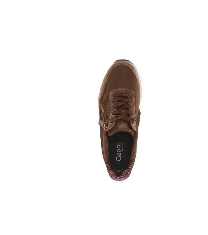 Gabor 56.306-63 espresso  Gabor 56.306-63, sneakers / veterschoenen Direct leverbaar uit de webshop