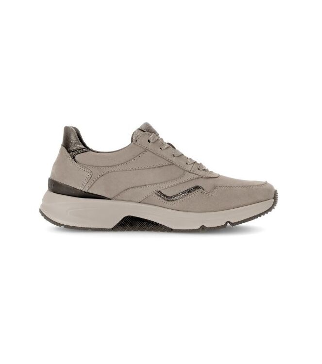 Gabor Rollingsoft 76.896-42 fango/bronce  Gabor Rollingsoft 76.896-42, sneakers / veterschoenen Direct leverbaar uit de webshop