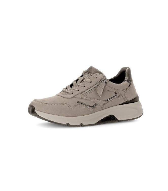 Gabor Rollingsoft 76.896-42 fango/bronce  Gabor Rollingsoft 76.896-42, sneakers / veterschoenen Direct leverbaar uit de webshop