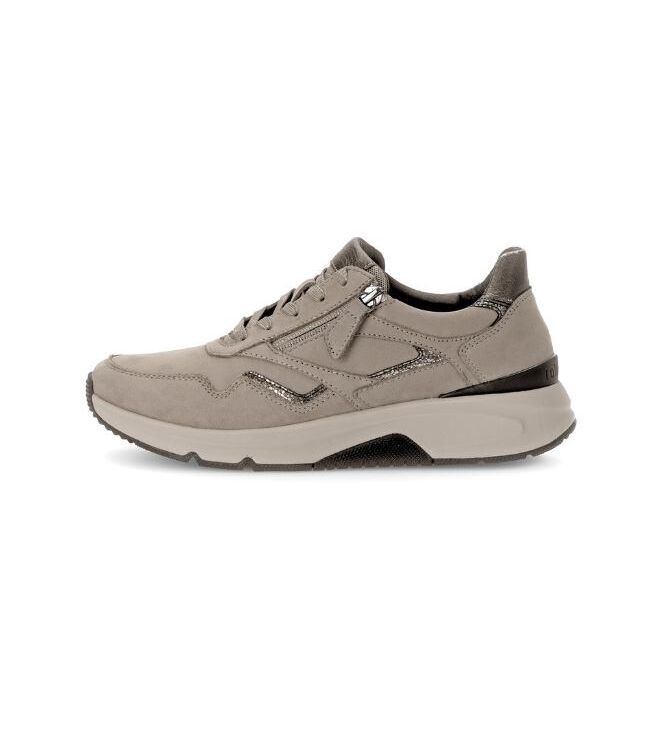 Gabor Rollingsoft 76.896-42 fango/bronce  Gabor Rollingsoft 76.896-42, sneakers / veterschoenen Direct leverbaar uit de webshop