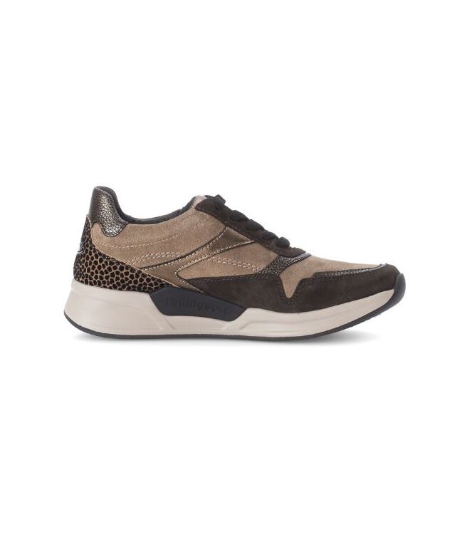 Gabor Rollingsoft 76.957-45 nut/brown/bronce  Gabor Rollingsoft 76.957-45, sneakers / veterschoenen Direct leverbaar uit de webshop
