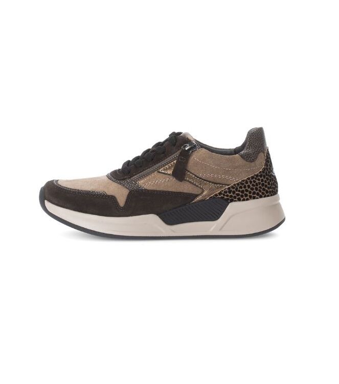 Gabor Rollingsoft 76.957-45 nut/brown/bronce  Gabor Rollingsoft 76.957-45, sneakers / veterschoenen Direct leverbaar uit de webshop