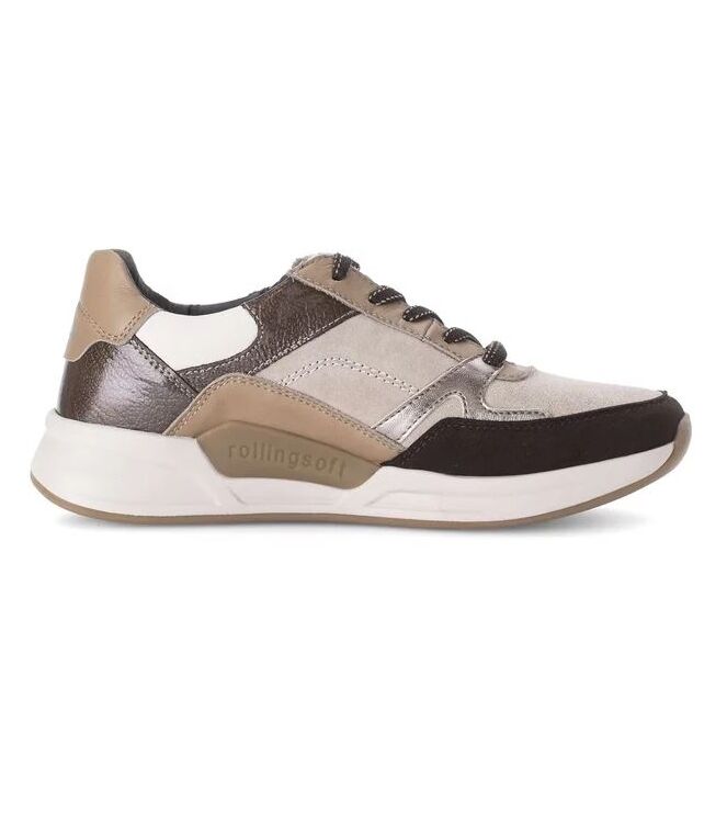 Gabor Rollingsoft 76.958-34 silk/ivory kombi  Gabor Rollingsoft 76.958-34, sneakers / veterschoenen Direct leverbaar uit de webshop