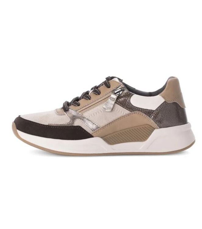 Gabor Rollingsoft 76.958-34 silk/ivory kombi  Gabor Rollingsoft 76.958-34, sneakers / veterschoenen Direct leverbaar uit de webshop