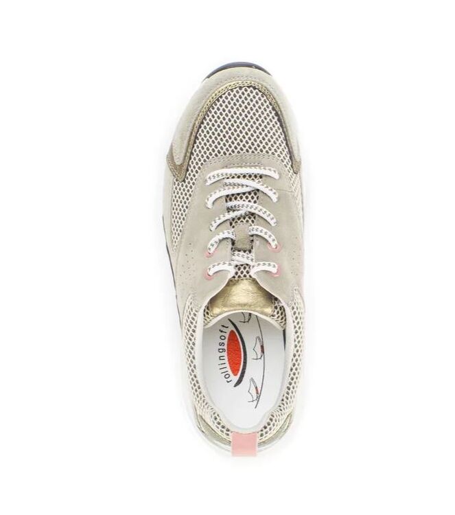 Gabor Rollingsoft 86.935-11 beige/pink Gabor Rollingsoft 86.935-11, sneakers / veterschoenen Direct leverbaar uit de webshop