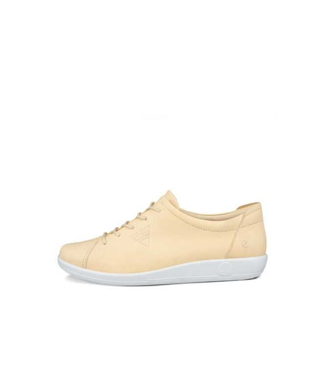 ECCO Soft 2.0 straw  ECCO 20658301710, sneakers / veterschoenen Direct leverbaar uit de webshop