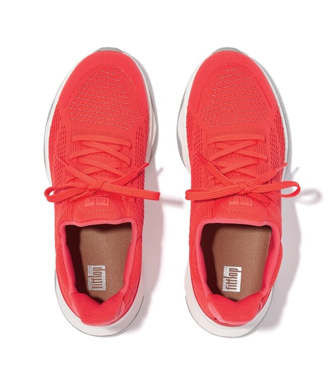 FitFlop Vitamin Ffx Knit Sports Sneakers neon orange  FitFlop FS2-694, sneakers / veterschoenen Direct leverbaar uit de webshop